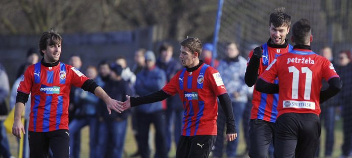 Fotbalisté Viktorie Plzeň v přípravném utkání s Chomutovem (ilustrační snímek)
