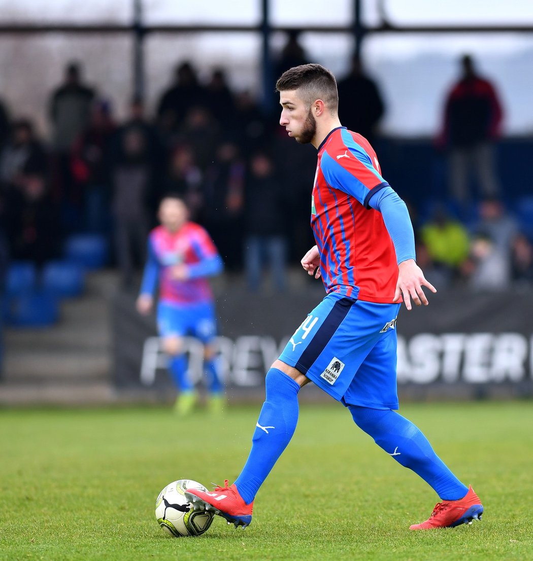 Mladý stoper Viktorie Plzeň Šimon Gabriel vyšvihl proti Ústí nad Labem velmi dobrý výkon