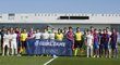 Mladí fotbalisté Viktorie Plzeň před zápasem Youth League na hřišti Realu Madrid
