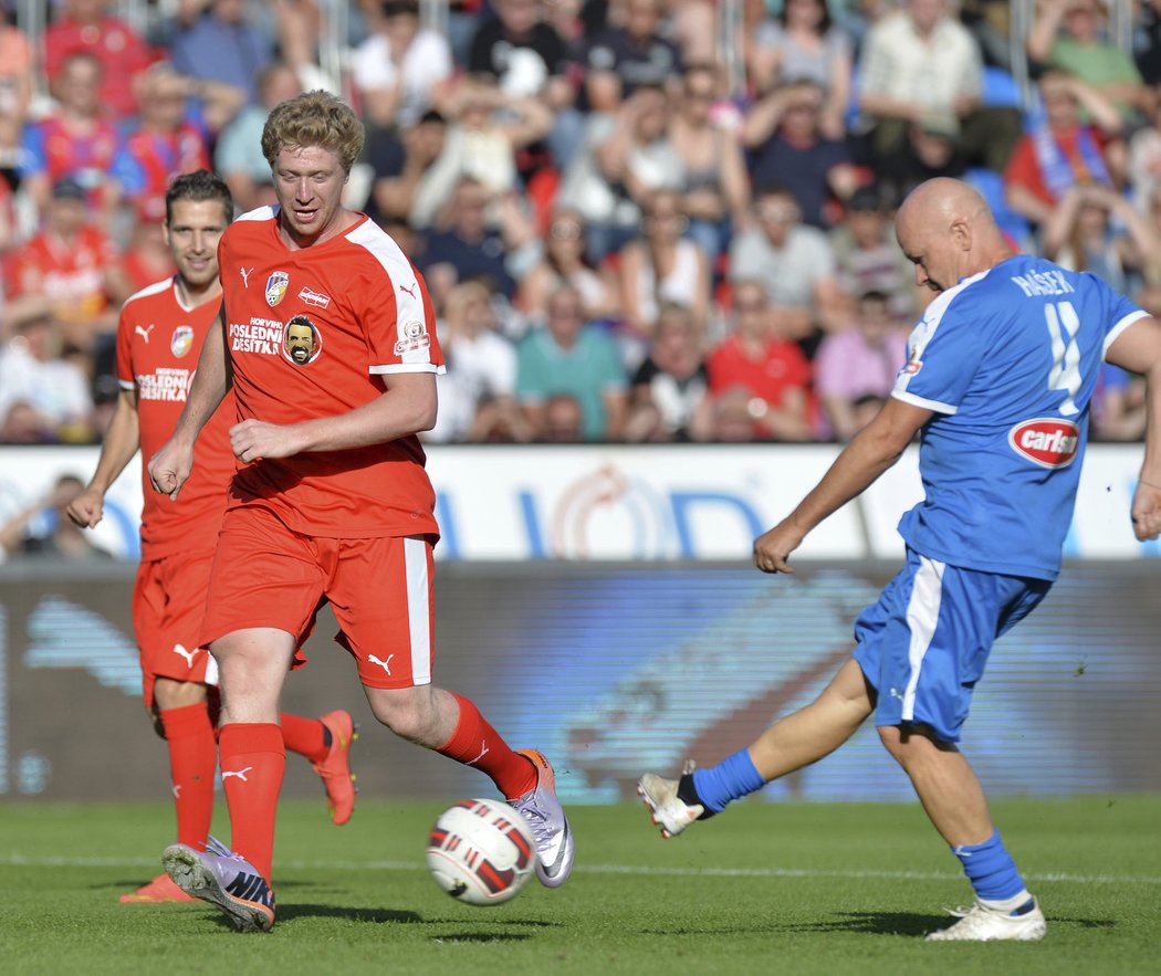 Ivan Hašek a hokejista Jakub Voráček na rozlučce Pavla Horvátha v Plzni