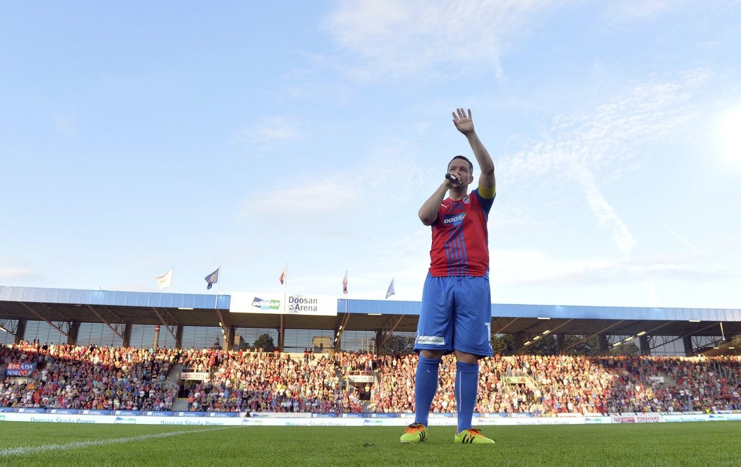 Díky a sbohem! S Pavlem Horváthem se v Plzni loučil beznadějně vyprodaný stadion