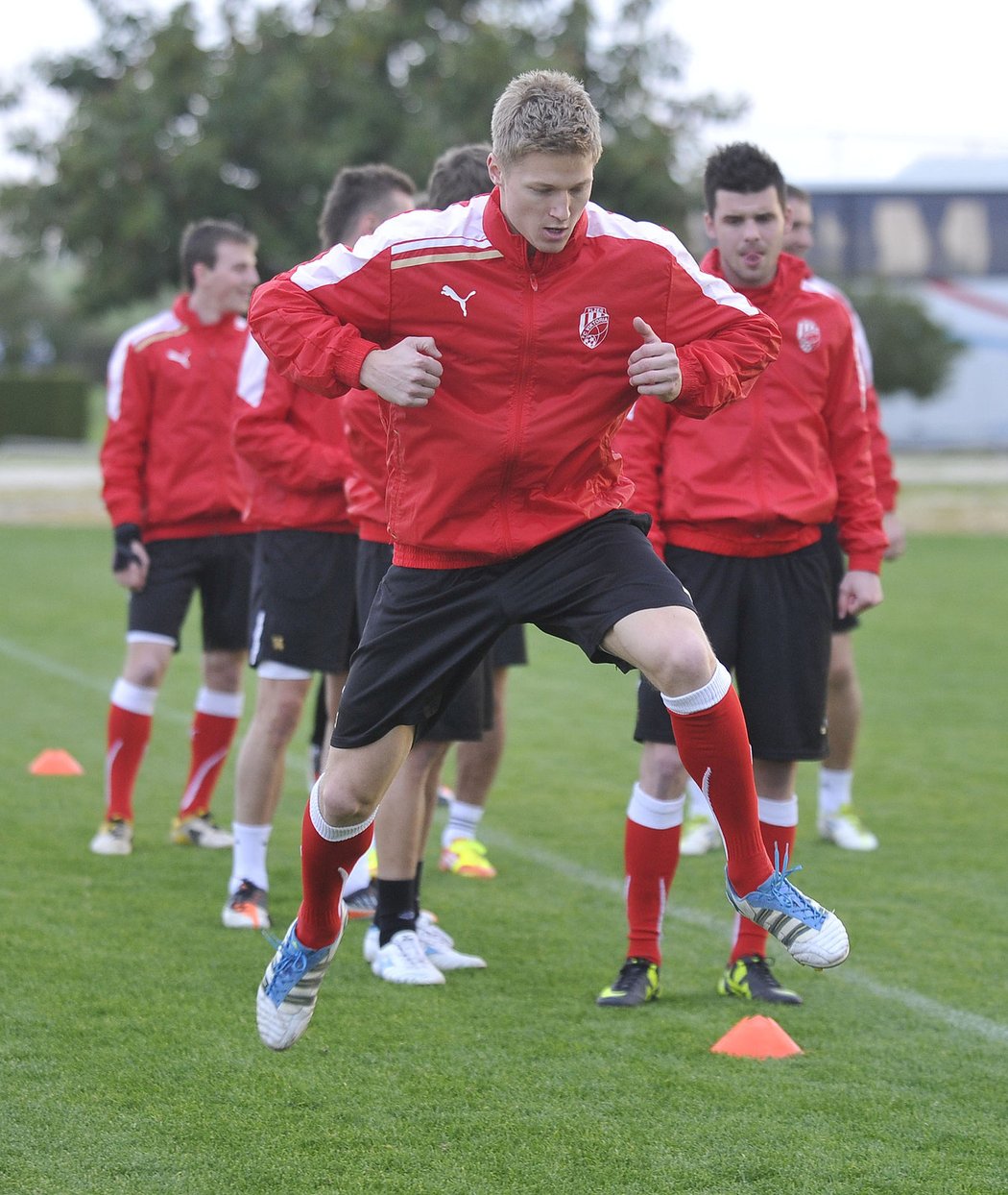 Strečink v podání plzeňských fotbalistů