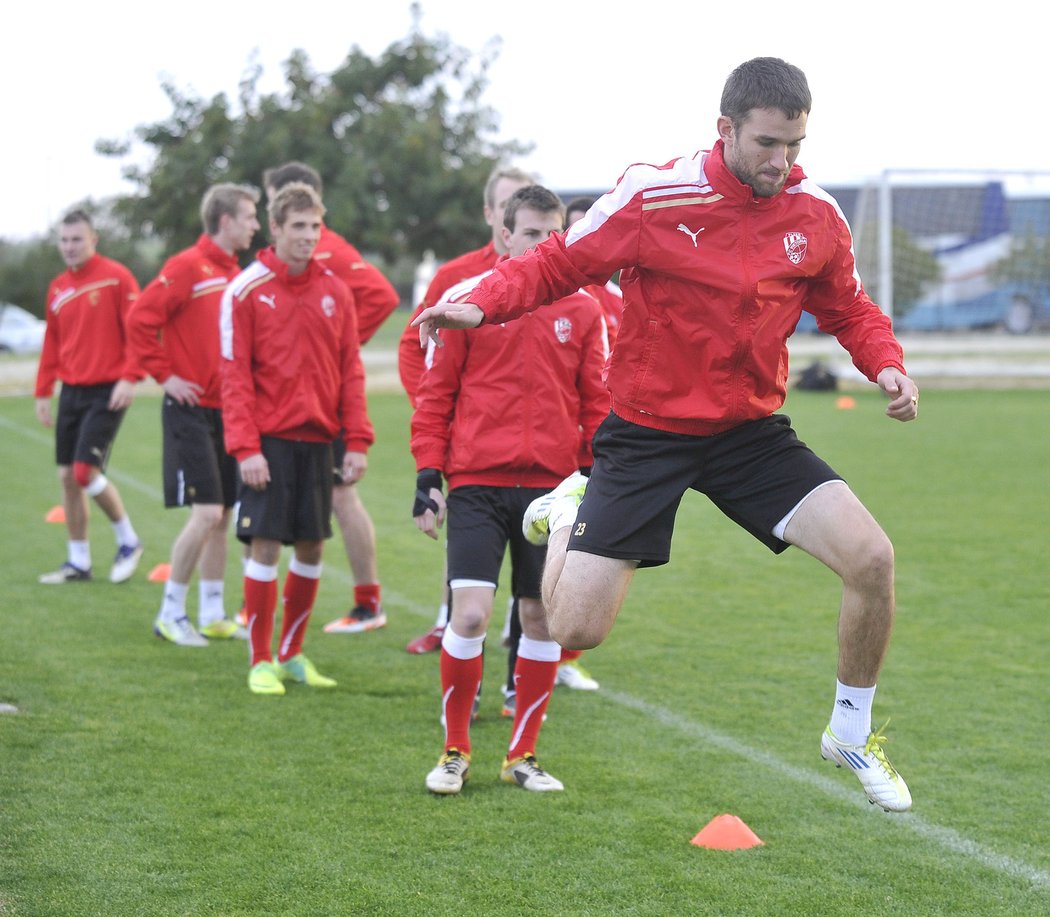 Strečink v podání plzeňských fotbalistů