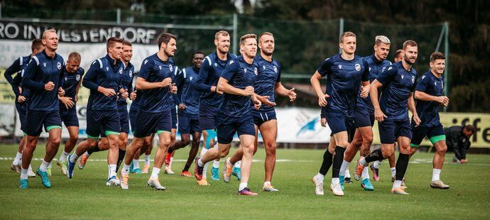 Trénink plzeňských fotbalistů na soustředění v rakouském Westendorfu