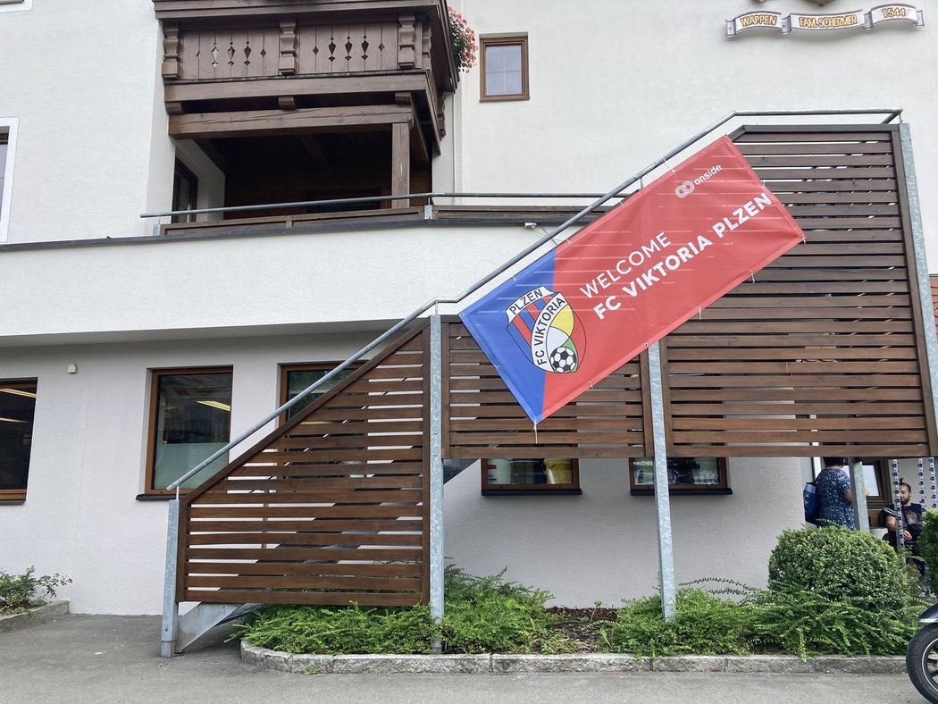 Hotel v rakouském Westendorfu, kde tráví soustředění fotbalisté Viktorie Plzeň