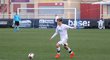 Plzeňský fotbalový talent Michal Hůavaný během zápasu s CSKA na soustředění ve Španělsku