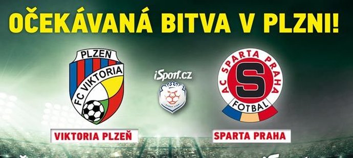 Utkání Plzeň - Sparta sledujte na iSport.cz