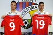 Stanislav Tecl (vlevo) a Jan Kovařík (vpravo), nové zimní posily Viktorie Plzeň. Západočeský klub do nich investoval okolo šestatřiceti milionů korun 