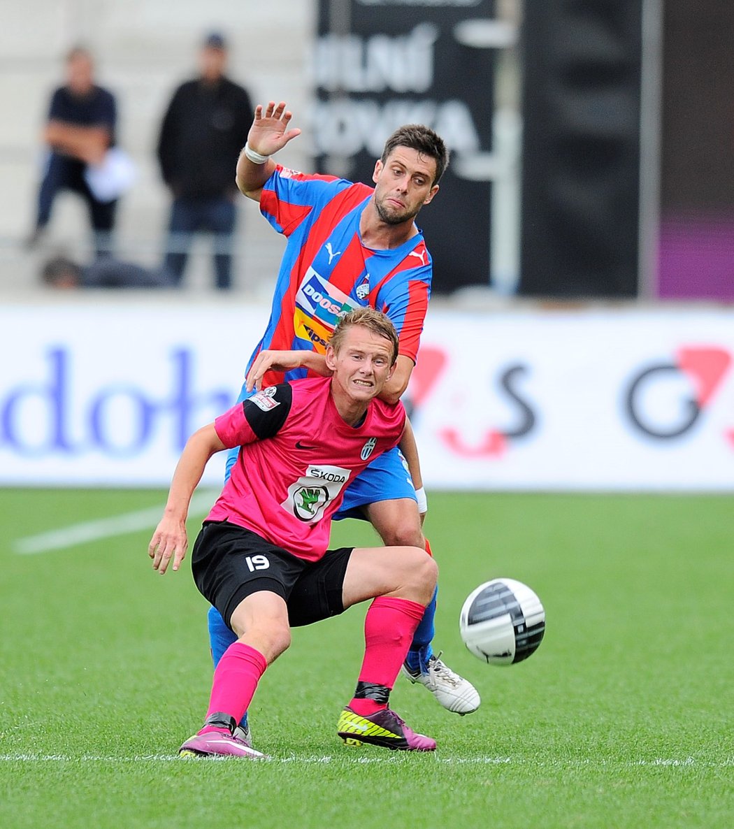 Miloš Brezinský v dresu Viktorie Plzeň