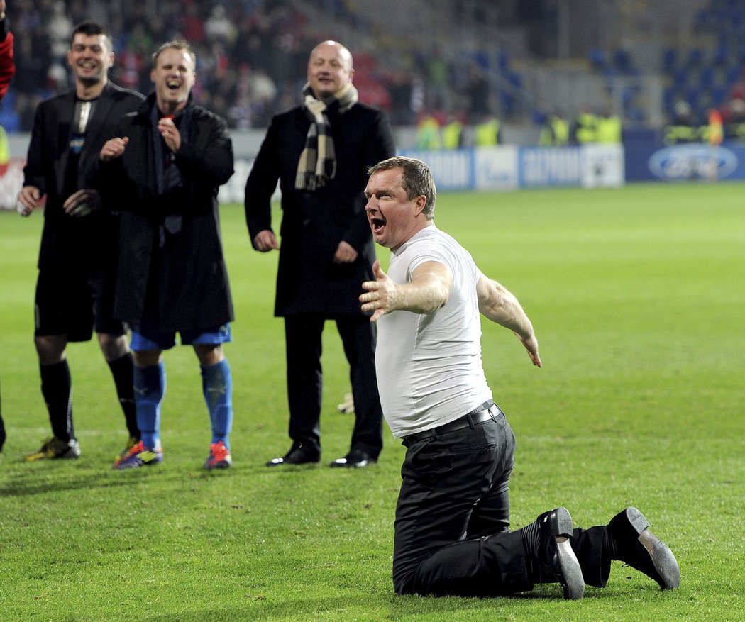 Plzeňský trenér Pavel Vrba v prosinci 2013 po výhře nad CSKA Moskva