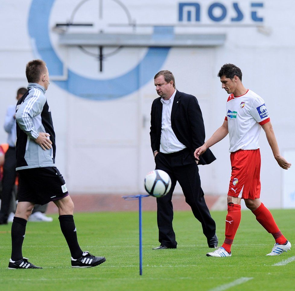 Pavel Vrba v době, kdy v Plzni trénoval i slovenského obránce Mariána Čišovského.