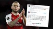 Záložník Arsenalu Jack Wilshere si postěžoval, že chybí v nominaci Anglie na MS do Ruska. Viktoria Plzeň hráči nabídla, že může sednout do letadla a nastoupit za Plzeň