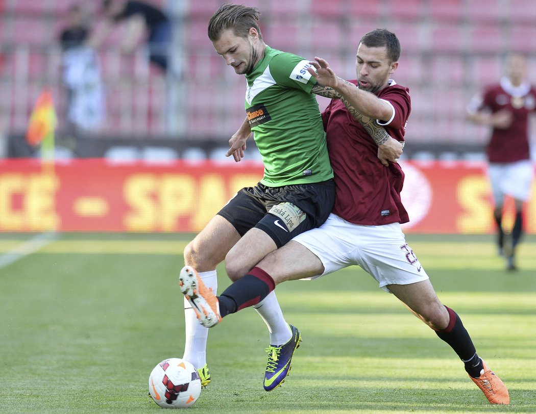 Josef Hušbauer vstřelil proti Jablonci krásný gól a Sparta postoupila do pohárového finále