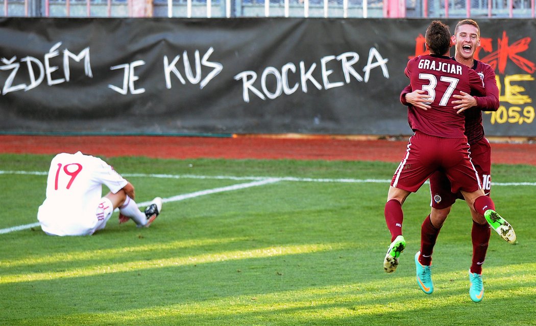 Sparťanská radost! Letenští vyhráli ve středu na hřišti druholigového Žižkova v zápase 3. kola Poháru České pošty po penaltovém rozstřelu