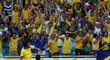 Brazilský obránce Dante měl z gólu v síti Itálie na Poháru FIFA ohromnou radost