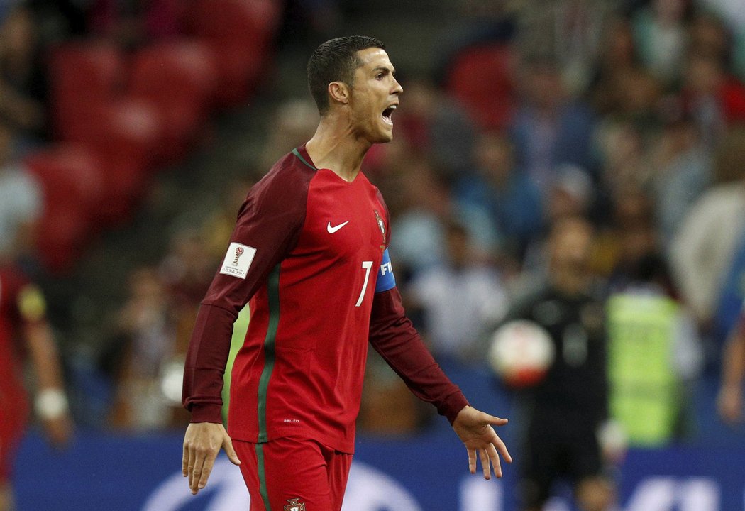 Cristiano Ronaldo v zápase proti Chile