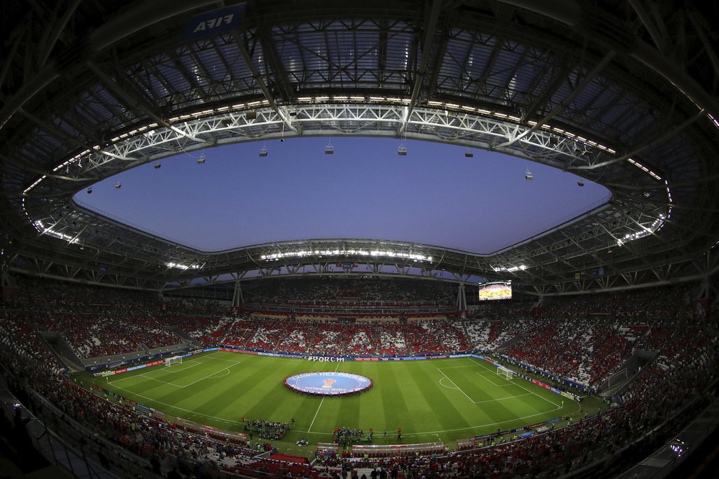 Stadion v Kazani je naplněn do posledního místa