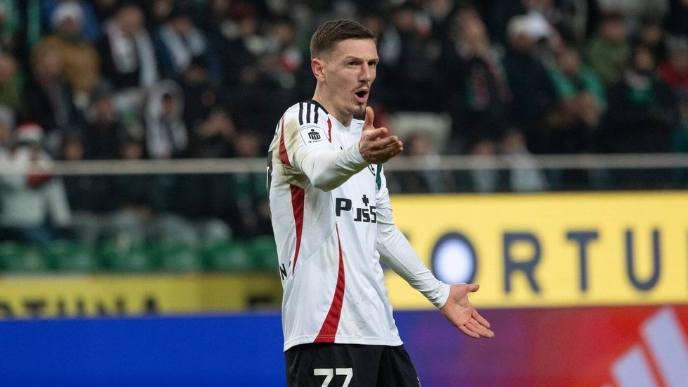 Ernal Krasniqi v dresu Legia Varšava