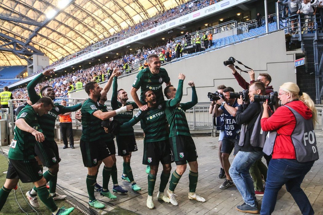 Legia Varšava slaví další ligový titul
