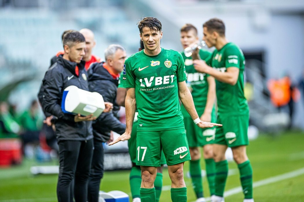 Petr Scharz nastupuje za Slask Wroclaw