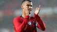 Cristiano Ronaldo děkuje za podporu fanoušků v utkání Portugalska s Alžírskem