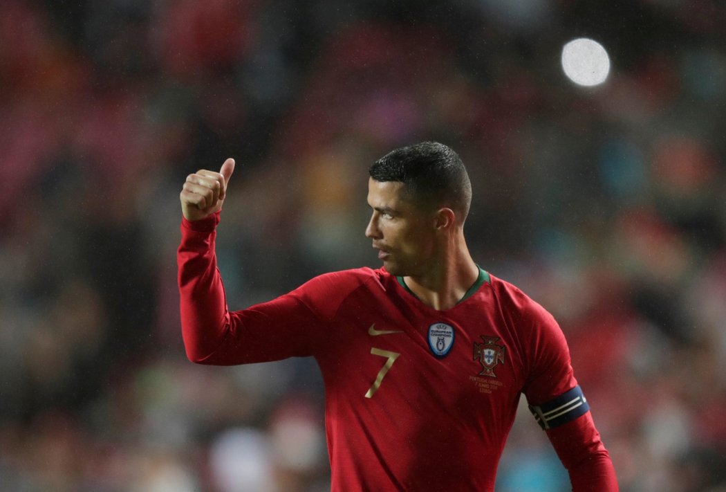 Kapitán portugalské reprezentace Cristiano Ronaldo