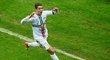 Cristiano Ronaldo po vstřelení branky do sítě Česka