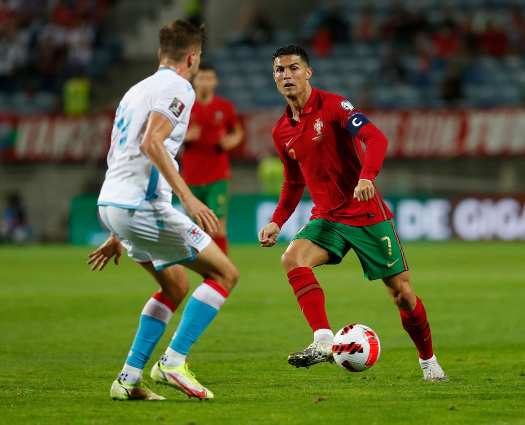 Cristiano Ronaldo vstřelil proti Lucembursku hattrick, svůj jubilejní desátý za Portugalsko