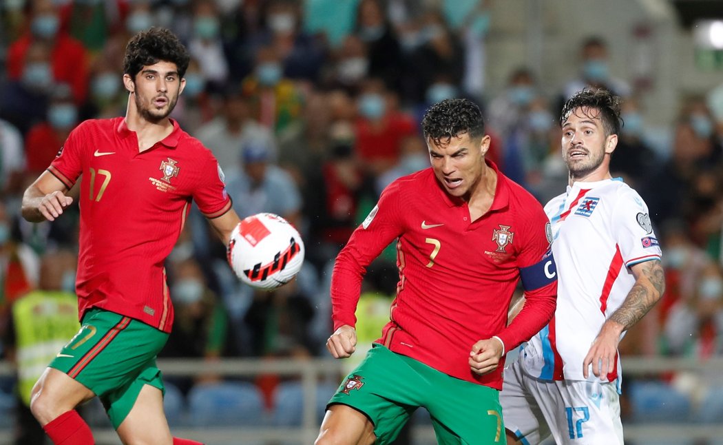 Cristiano Ronaldo vstřelil proti Lucembursku hattrick, svůj jubilejní desátý za Portugalsko