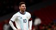 Zklamaný argentinský útočník Lionel Messi