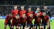 Španělský národní tým před mezistátním zápasem s Jordánskem
