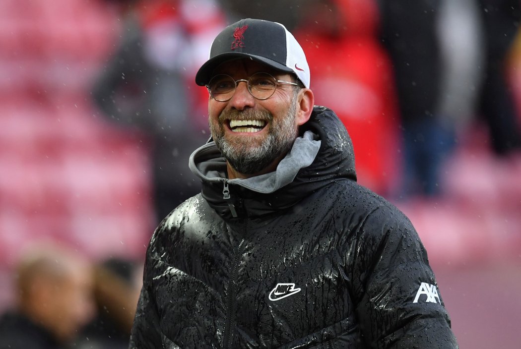 Spokojená trenér Liverpoolu Jürgen Klopp