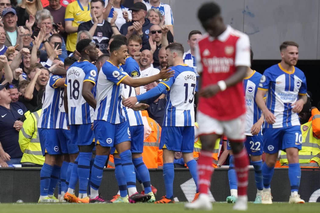 Brighton rozleptal naděje Arsenalu na titul