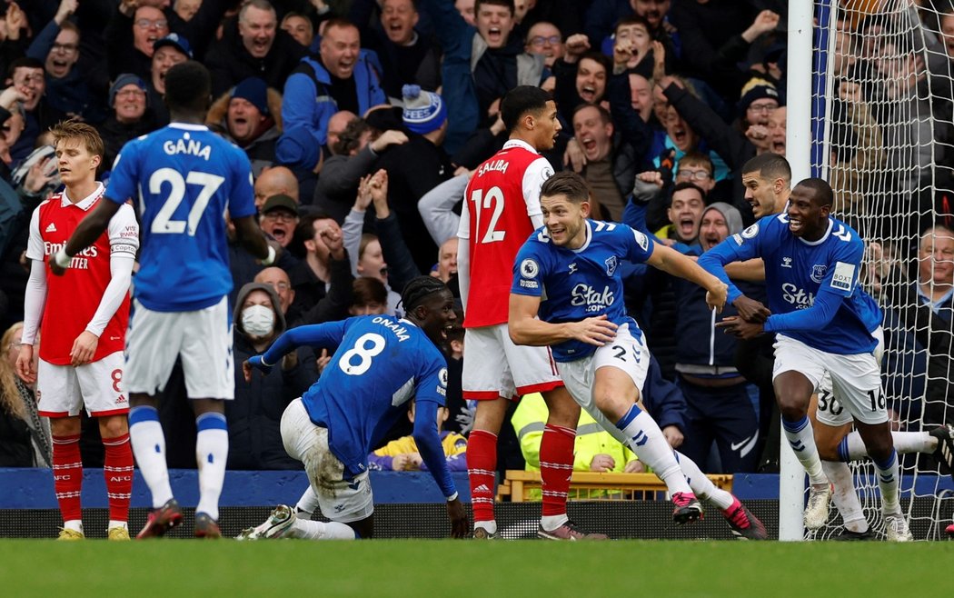 Everton zaskočil první Arsenal výhrou 1:0