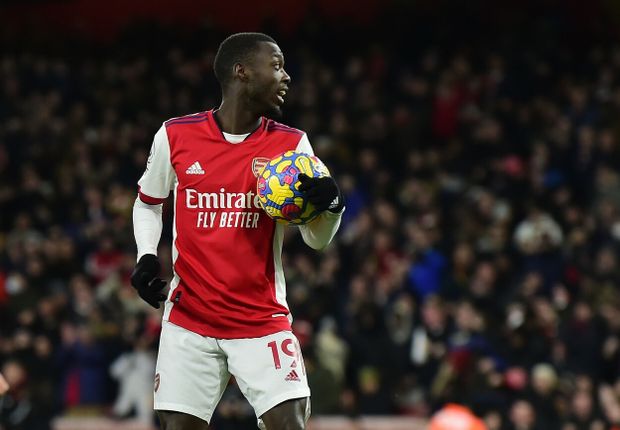 Nicolas Pépé v dresu Arsenalu Nicolas Pépé v dresu Arsenalu