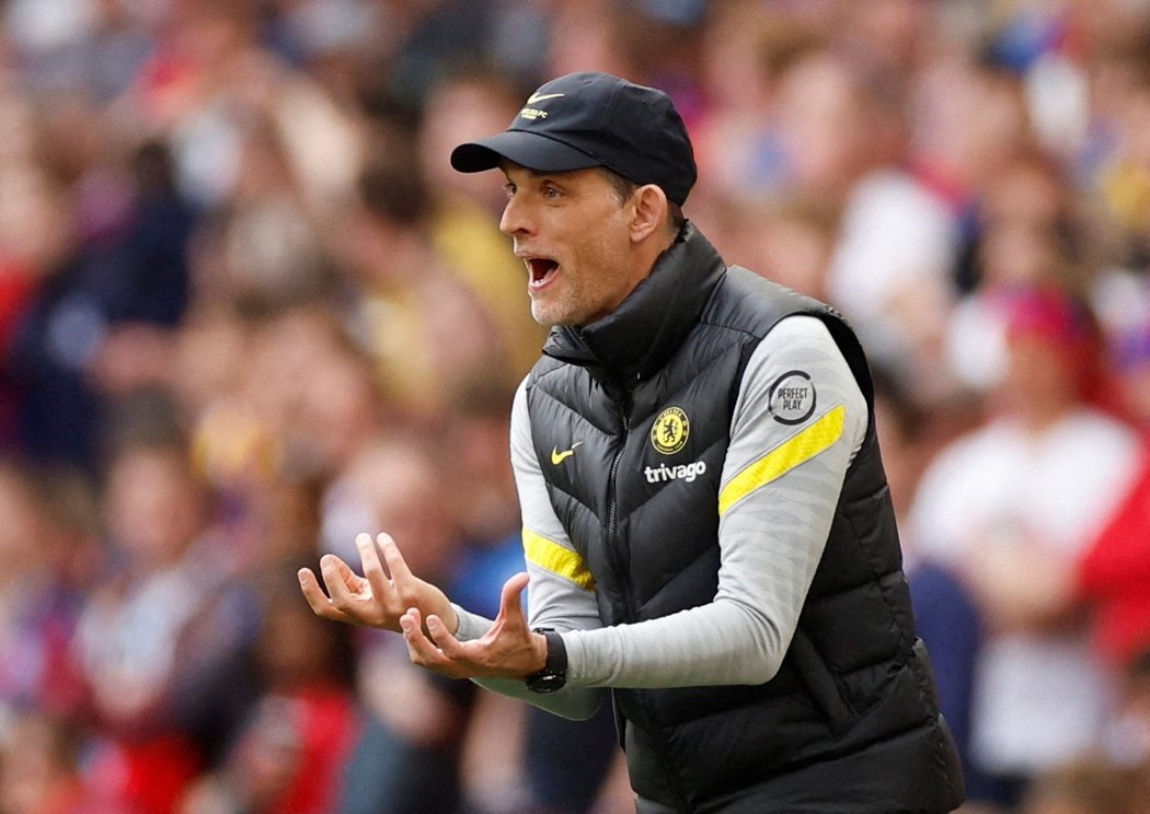 Trenér Thomas Tuchel při zápase Chelsea