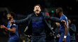 Trenér Chelsea Frank Lampard oslavuje výhru nad Tottenhamem