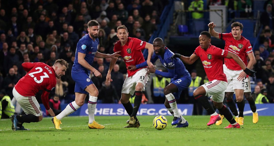 Fotbalisté Chelsea prohráli na domácím stadionu s Manchesterem United 0:2