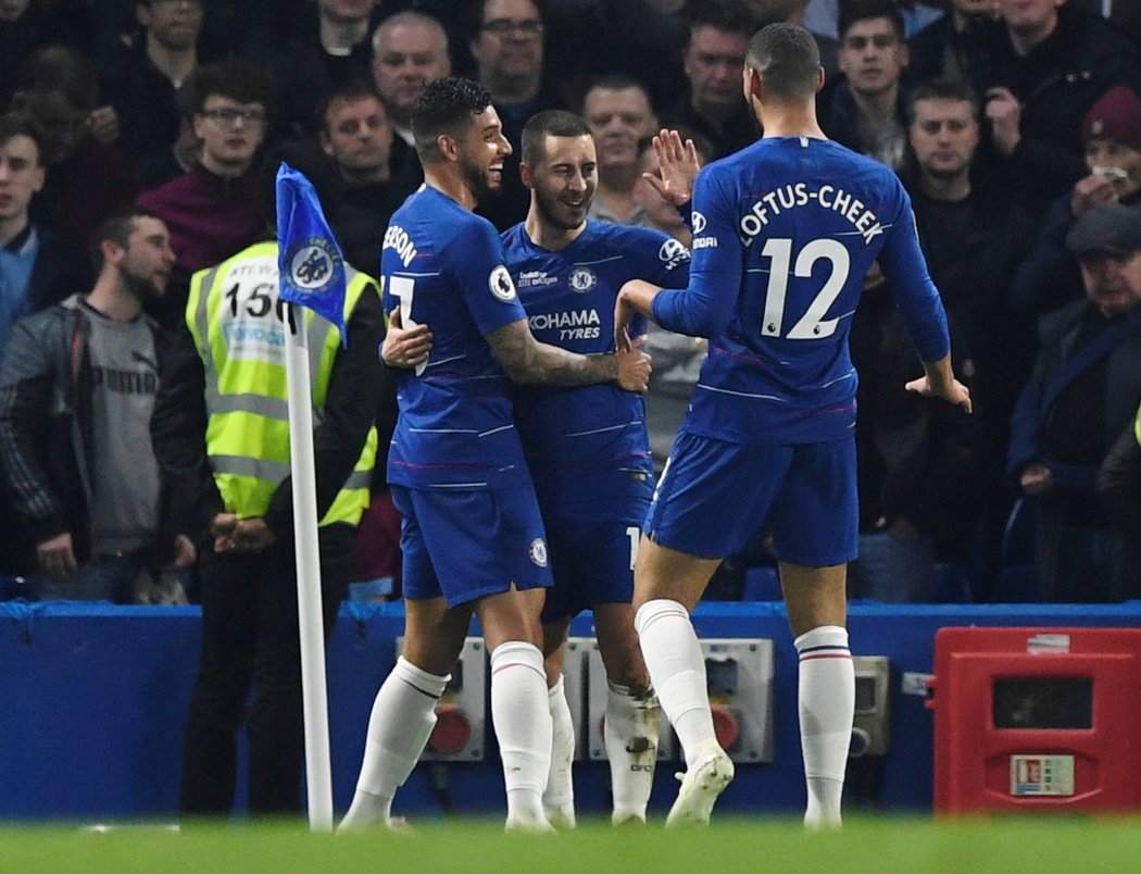 Chelsea zvítězila ve 33. kole Premier League nad West Hamem 2:0. Oba góly vstřelil Eden Hazard