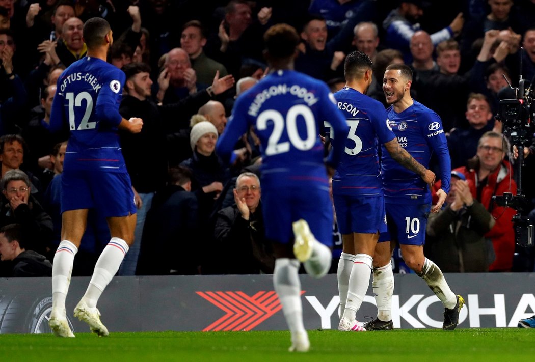 Chelsea zvítězila ve 33. kole Premier League nad West Hamem 2:0. Oba góly vstřelil Eden Hazard