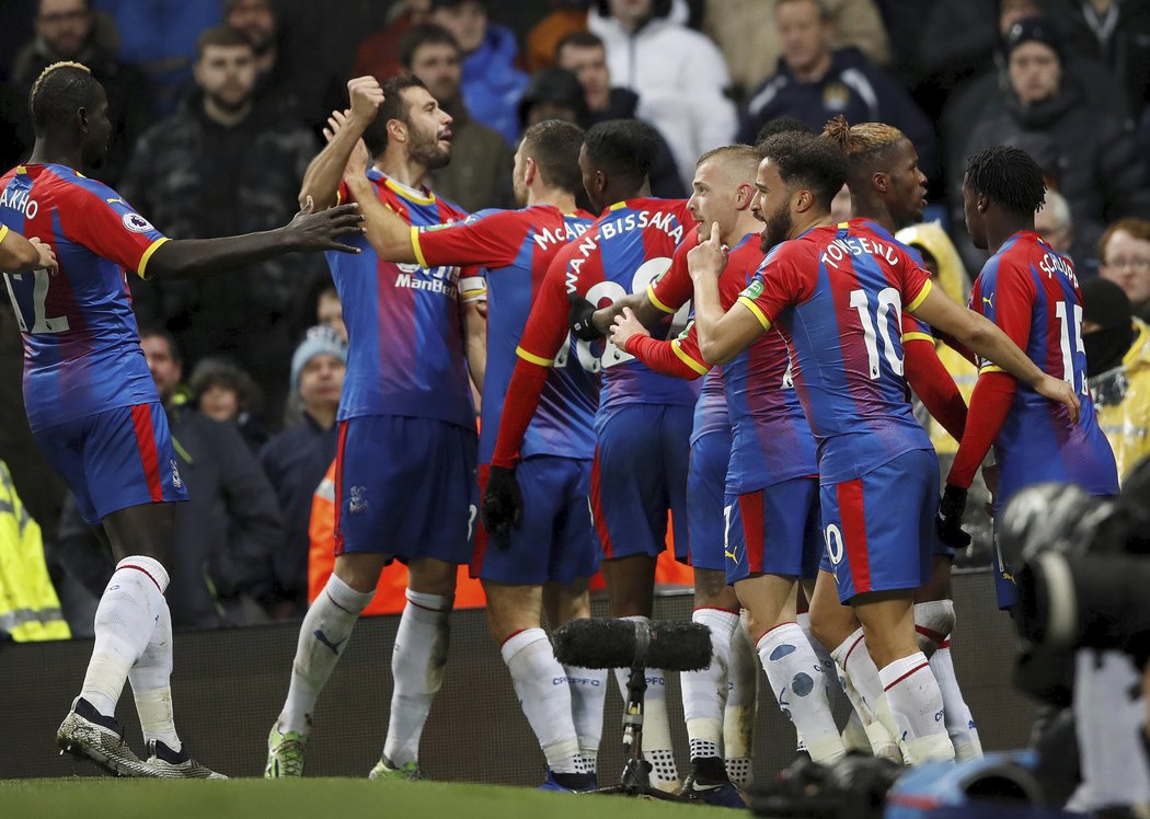 Fotbalisté Crystal Palace překvapivě vyhráli 3:2 na půdě Manchesteru City