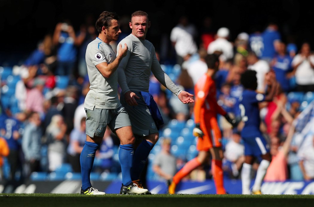 Wayne Rooney po dvou kolech s gólem neskóroval a Everton na Chelsea padl