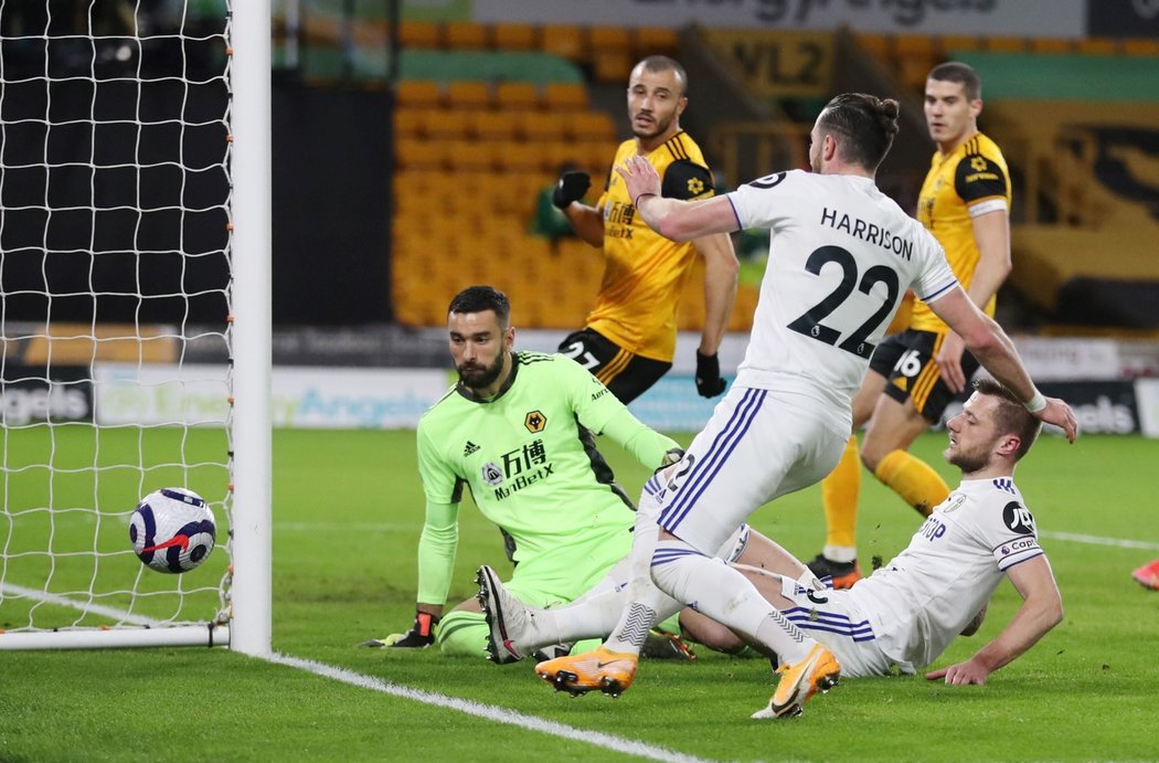 Leeds proti Wolves spálil velké množství šancí