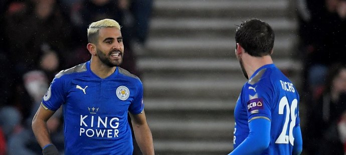 Mahrez slaví vedoucí branku