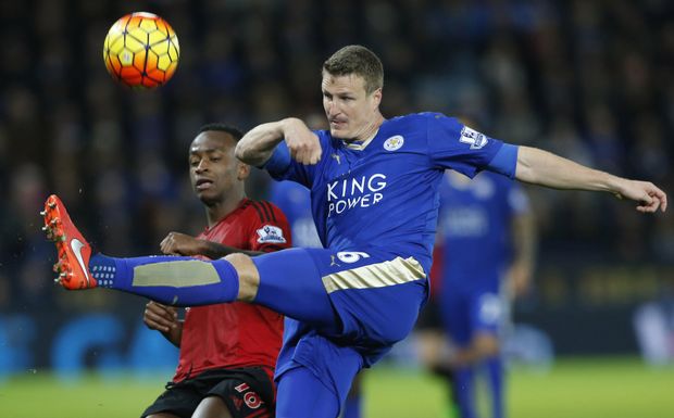 Robert Huth ve velké šanci proti West Bromwichi Robert Huth ve velké šanci proti West Bromwichi