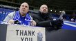 Fanoušci Leicesteru poděkovali trenérovi Ranierimu, který byl minulý týden odvolán