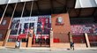 Anfield, stadion Liverpoolu, během koronavirové pandemie