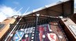 Anfield, stadion Liverpoolu, během koronavirové pandemie