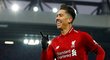 Podhrotový hráč Liverpoolu Roberto Firmino zamířil přesně k tyči a zařídil pro svůj tým obrat