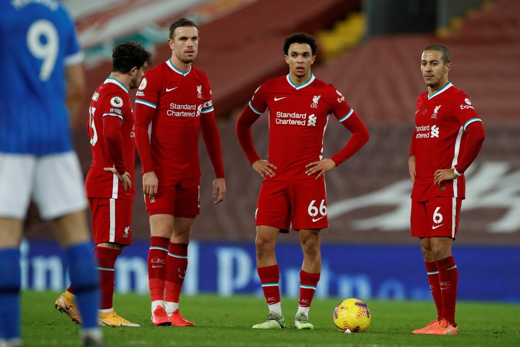 Fotbalisté Liverpoolu na Anfieldu překvapivě podlehli Brightonu